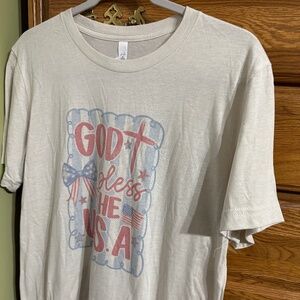 New Bella cavas God bless the USA size medium
